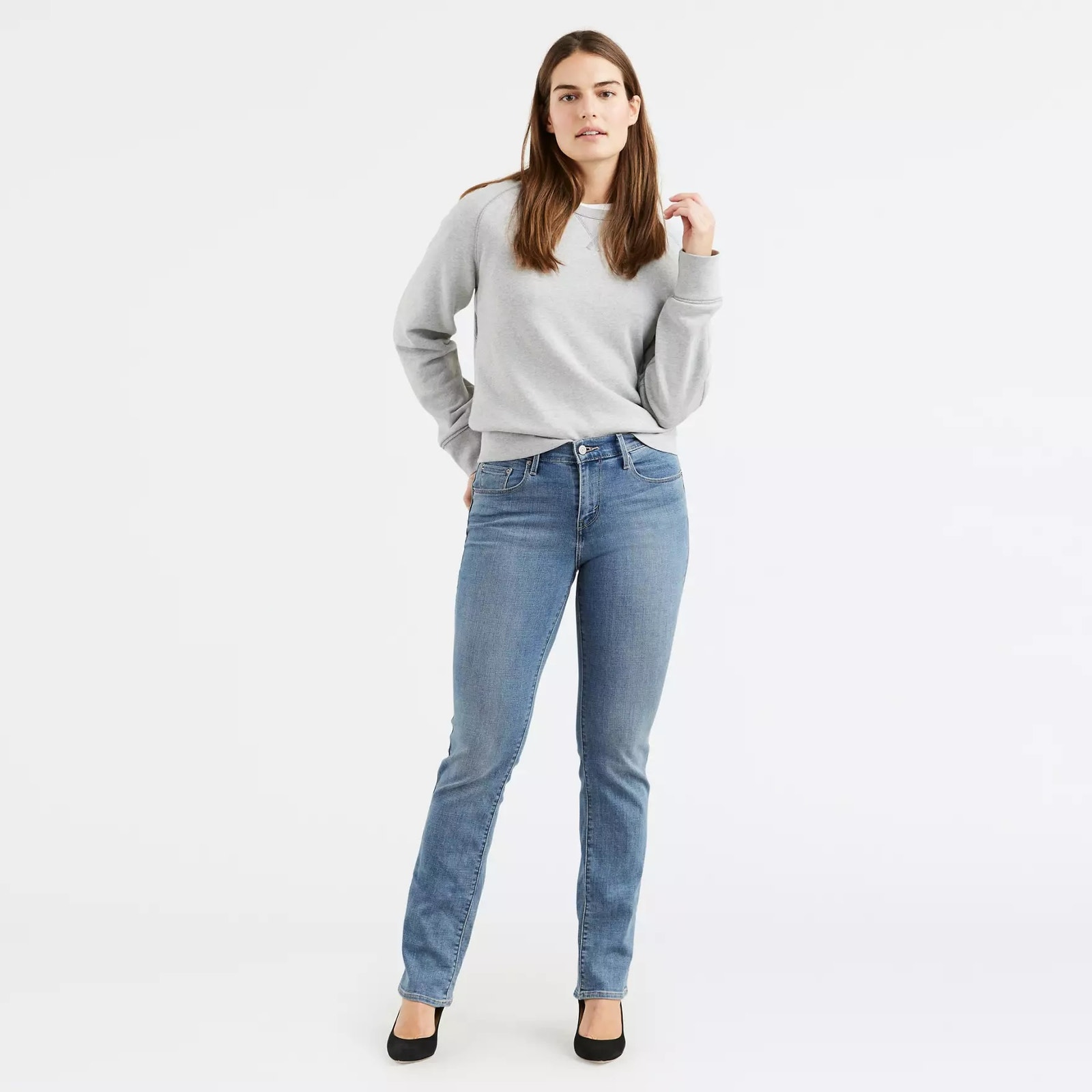 Levi's Women's Medium Wash 505 Straight Leg Jeans Sz 12